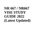 NR 667 / NR667 VISE STUDY GUIDE 2023 (Latest Updated)