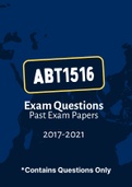 ABT1516 (NOtes, ExamPACK and QuestionPACK)