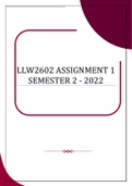 LLW2602 ASSIGNMENT 1 SEMESTER 2 - 2022