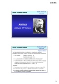ANOVA Analysis of variance - Apuntes / Resumen