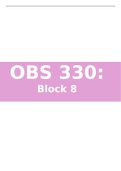 OBS 330 block 8 summaries