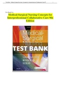 Test Bank For MEDICAL-SURGICAL NURSING  Complete Download | All Chapters