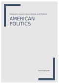 A* Edexcel A-Level Politics - American Politics Revision Notes