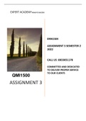 QMI1500 Assignment 3 semester 2  2022