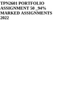 TPN2601-Teaching Practice I PORTFOLIO MARKED ASSIGNMENTS 50 _94% 2022.