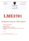 LME3701Assignment 2 Semester 2 2022