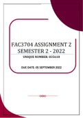 FAC3704 ASSIGNMENT 2 SEMESTER 2 - 2022 (835618)