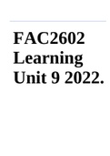 FAC2602 Learning Unit 9 2022.