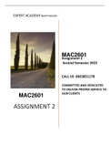 Mac2601 Assignment 2 semester 2 2022