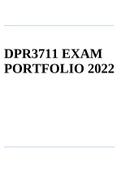 DPR3711 EXAM PORTFOLIO 2022