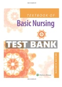 Textbook of Basic Nursing 11th Edition Rosdahl Test Bank|ISBN: 9781469894201 |Questions and Answers