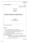 Summary  SDMAT04 - FET Subject Didactics Mathematics Education (SDMAT04)