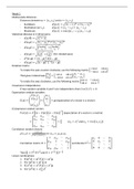 Summary Introduction to Multivariate Statistics (FEB22003)