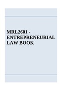 MRL2601 - ENTREPRENEURIAL LAW BOOK.
