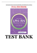 (Download)Test Bank for LPN to RN Transitions 4th Edition Lora Claywell ISBN 9780323473897| Latest | A+ Guide | Complete|