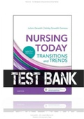 Test Bank For Evolve Resources for Nursing Today, 9th Edition Zerwekh| Latest | Complete| A++|