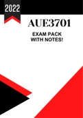 AUE3701 Exam Pack with notes