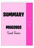 MGG2602 SUMMARY Sexual Trauma 2022S01