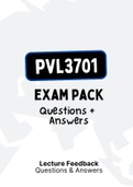 PVL3701 - EXAM PACK (Questions and Answers for 2011-2022) (With Summarised NOtes)