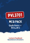 PVL3701 - MCQ Test Bank (2022)