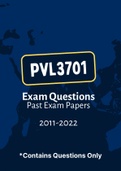 PVL3701 - Exam Prep. Questions (2011-2022)