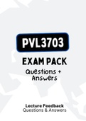 PVL3703 - EXAM PACK (Questions and Answers for 2012-2020) (with Summarised Notes)