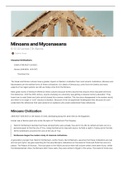World Civilizations: Minoans and Mycenaeans