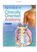Moore's Clinically Oriented Anatomy 9th Edition Dalley Agur Test Bank| All Chapters | ISBN-13: 9781975154066  |Complete Test Bank 
