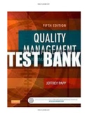 Quality Management in the Imaging Sciences 5th Edition Papp Test Bank  ISBN-13: 9780323261999|COMPLETE TEST BANK | Guide A+.