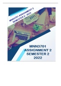 MNN3701 ASSIGNMENT 2 SEMESTER 2 - 2022