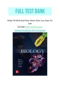 Biology 11th Edition Raven Raven, Johnson, Mason, Losos, Singer Test Bank