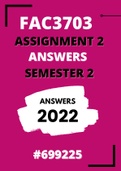 FAC3703 Assignment 2 (SOLUTIONS) Semester 2 2022 (Unique Code 699225) 