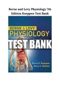 Berne and Levy Physiology 7th Edition Koeppen Test Bank