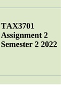 TAX3701 Assignment 2 Semester 2 2022