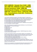 EPIC AMB400 - Sample Test, KAW - AMB 400, AMB 400, AMB400 Chapter, AMB400 Review questions, KAW - AMB 400 Reviewing The Chapter - Procedure Build, AMB 400 - Dynamic OCCs - Referrals, AMB 400 - Immunizations, Amb 400 - Preference Lists, AMB 400 
