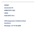 INS2601 Assignment/Assessment 03 - Semester 02 2022 (UNISA)