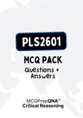 PLS2601 EXAM PACK (Questions and Answers for 2016-2019)