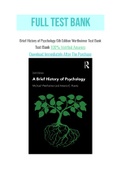 Brief History of Psychology 6th Edition Wertheimer Test Bank
