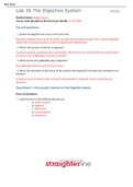 BIO 202L Lab 16 Worksheet- The Digestive System