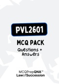 PVL2602 - MCQ and Answers PACK (2022)
