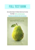Intermediate Algebra 7th Edition Martin Gay Test Bank