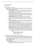Fundamentals of Nursing Study Guide Exam 1 ,2022