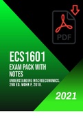 Exam (elaborations) ECS 1601 Exam Pack  