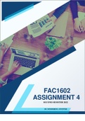 FAC1602 Assignment 4 Second Semester 2022