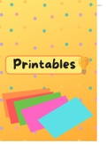 BONUS: Free Printable's