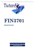 FIN3701 EXAM PACK 2022