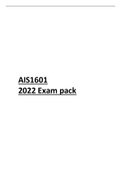 AIS1601 2022 Questions and answers exam pack