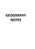 Geography CLIMATOLOGY & GEOMORPHOLOGY Summary