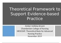 NR 501 NP Week 7 PP Theoretical Framework to Support Evidence-based Practice
