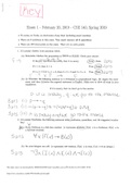 Linear algebra midterm exam answer key